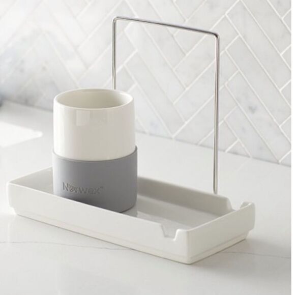 Norwex Porcelain Sink Organizer NWT - Picture 2 of 9